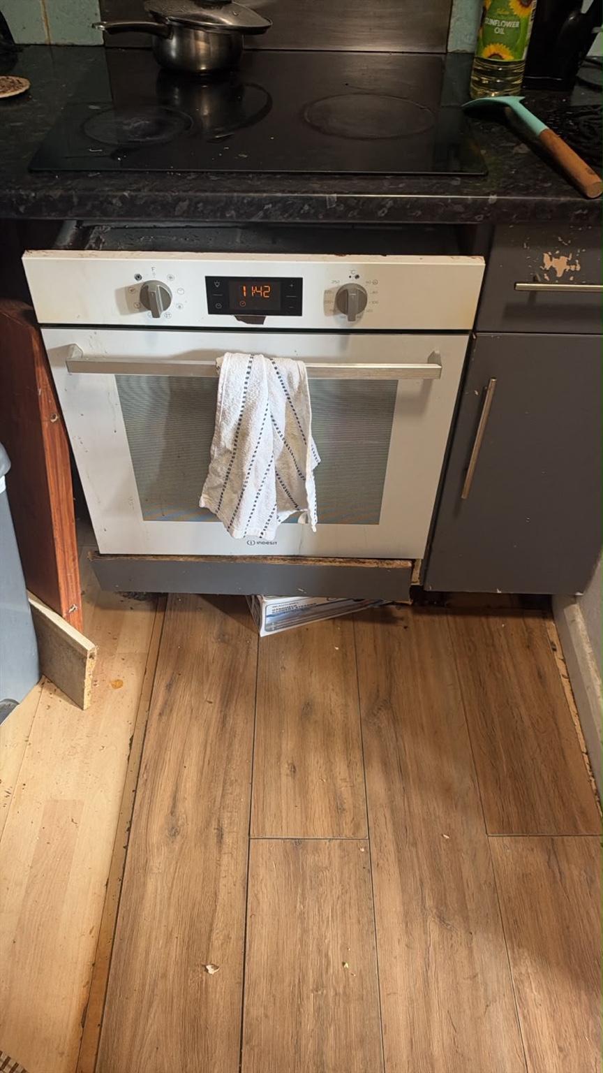 Oven housing before replacement in Brighton
